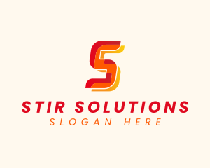 Modern Tech Startup Letter S logo design