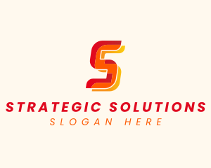 Modern Tech Startup Letter S logo design