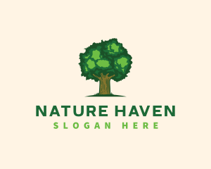 Environment Oak Tree Nature logo design