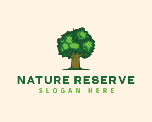 Environment Oak Tree Nature logo design