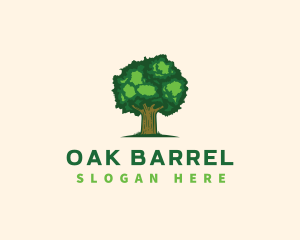 Environment Oak Tree Nature logo design