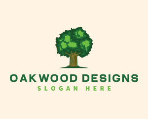 Environment Oak Tree Nature logo design