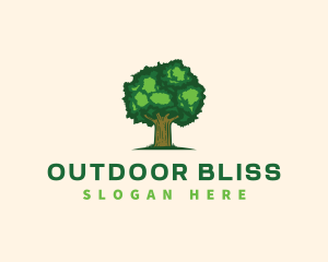 Environment Oak Tree Nature logo design