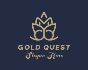 Gold Lotus Yoga  logo design