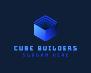 AI Tech Cube logo design