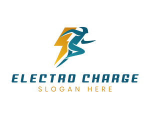 Electric Thunder Man logo design