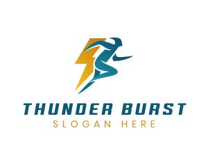 Electric Thunder Man logo design