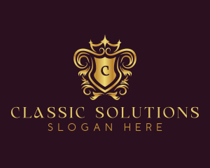 Classic Elegant Crest logo design