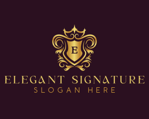 Classic Elegant Crest logo design