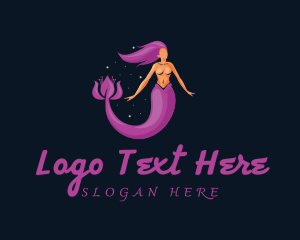 Mermaid Flower Lady logo