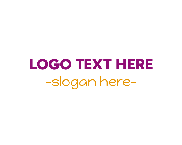 Sans Serif logo example 1