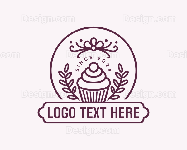 Cupcake Pastry Dessert Logo