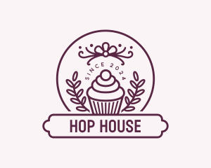 Cupcake Pastry Dessert Logo