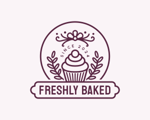 Cupcake Pastry Dessert logo design