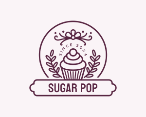 Cupcake Pastry Dessert logo design