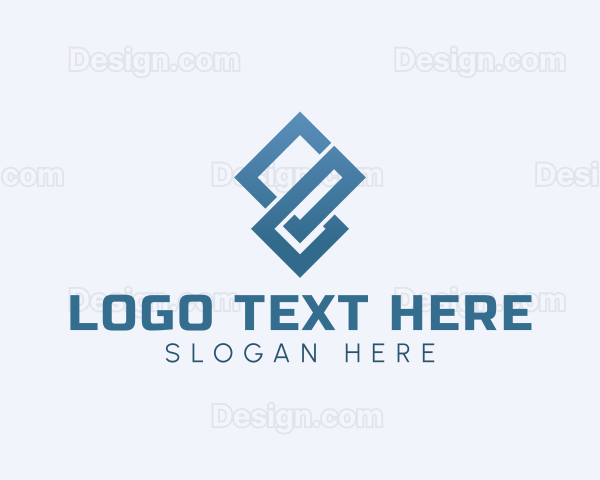 Professional Geometric Diamond Logo