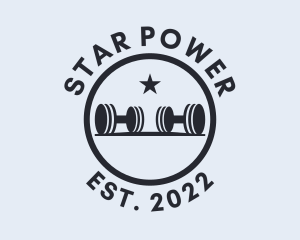 Star Barbell Gym logo design