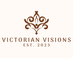 Victorian Wood Carving Decoration logo design