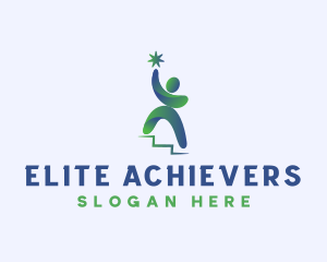 Human Leader Achiever logo design