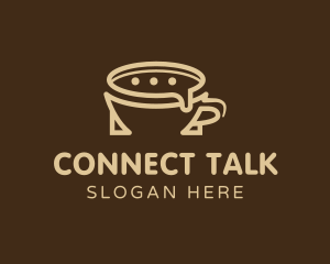 Coffee Chat Talk logo design