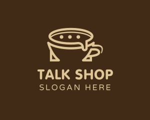 Coffee Chat Talk logo design