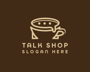 Coffee Chat Talk logo design