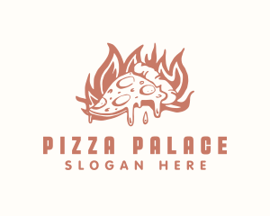 Flame Pizza Restaurant logo design