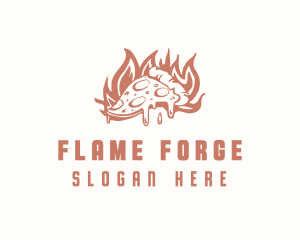 Flame Pizza Restaurant logo design