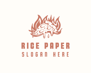 Flame Pizza Restaurant logo design