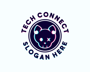 Gaming Feline Glitch logo