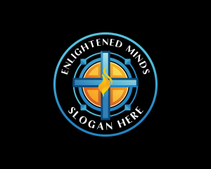Christian Cross Religion logo