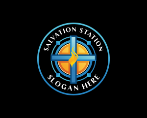 Christian Cross Religion logo