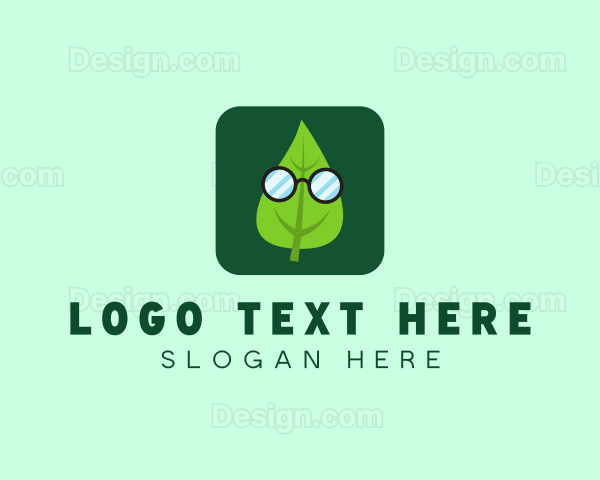 Sunglasses Leaf Mobile App Logo