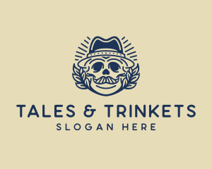 Folklore Festive Skull  logo