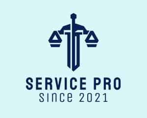 Blue Sword Legal Service  logo design