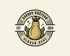 Organic Pear Farm logo design