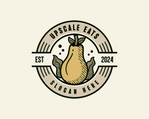 Organic Pear Farm logo design