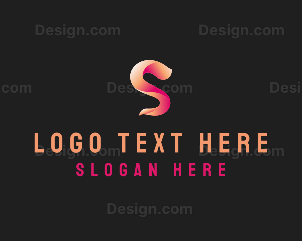 Modern Gradient Wave Letter S Logo