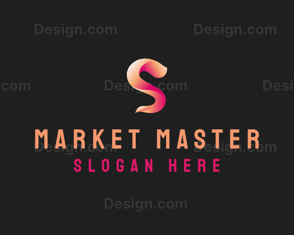 Modern Gradient Wave Letter S Logo