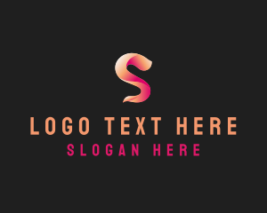 Modern Gradient Wave Letter S logo