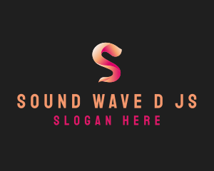 Modern Gradient Wave Letter S logo design