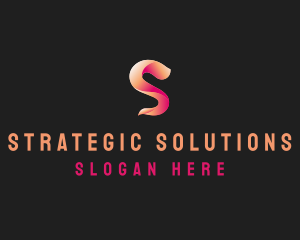 Modern Gradient Wave Letter S logo design