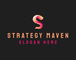 Modern Gradient Wave Letter S logo design