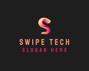 Modern Gradient Wave Letter S logo design