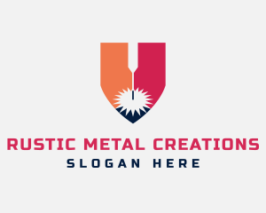 Laser Spark Metalwork logo design