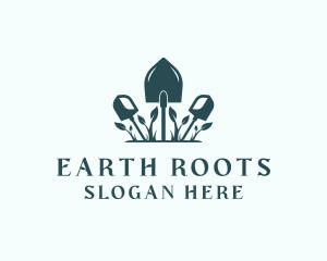 Plant Shovel Landscaping logo design