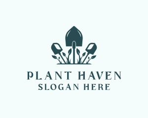 Plant Shovel Landscaping logo design