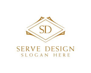 Golden Boutique Hotel logo design