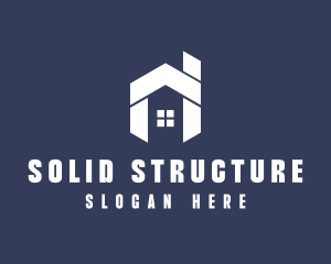 Modern Geometric House logo design