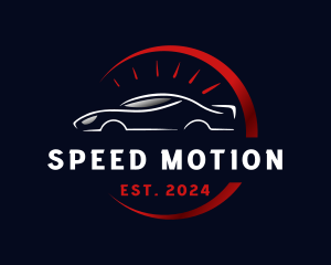 Fast Car Speedometer logo design